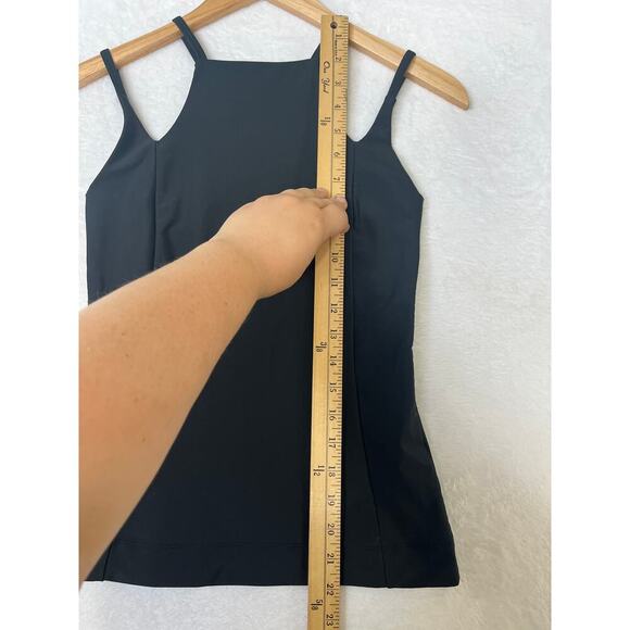 Carbon 38 Black Strappy High Neck Bra Top Power Mech sz S Active Pilates Yoga - Picture 6 of 6